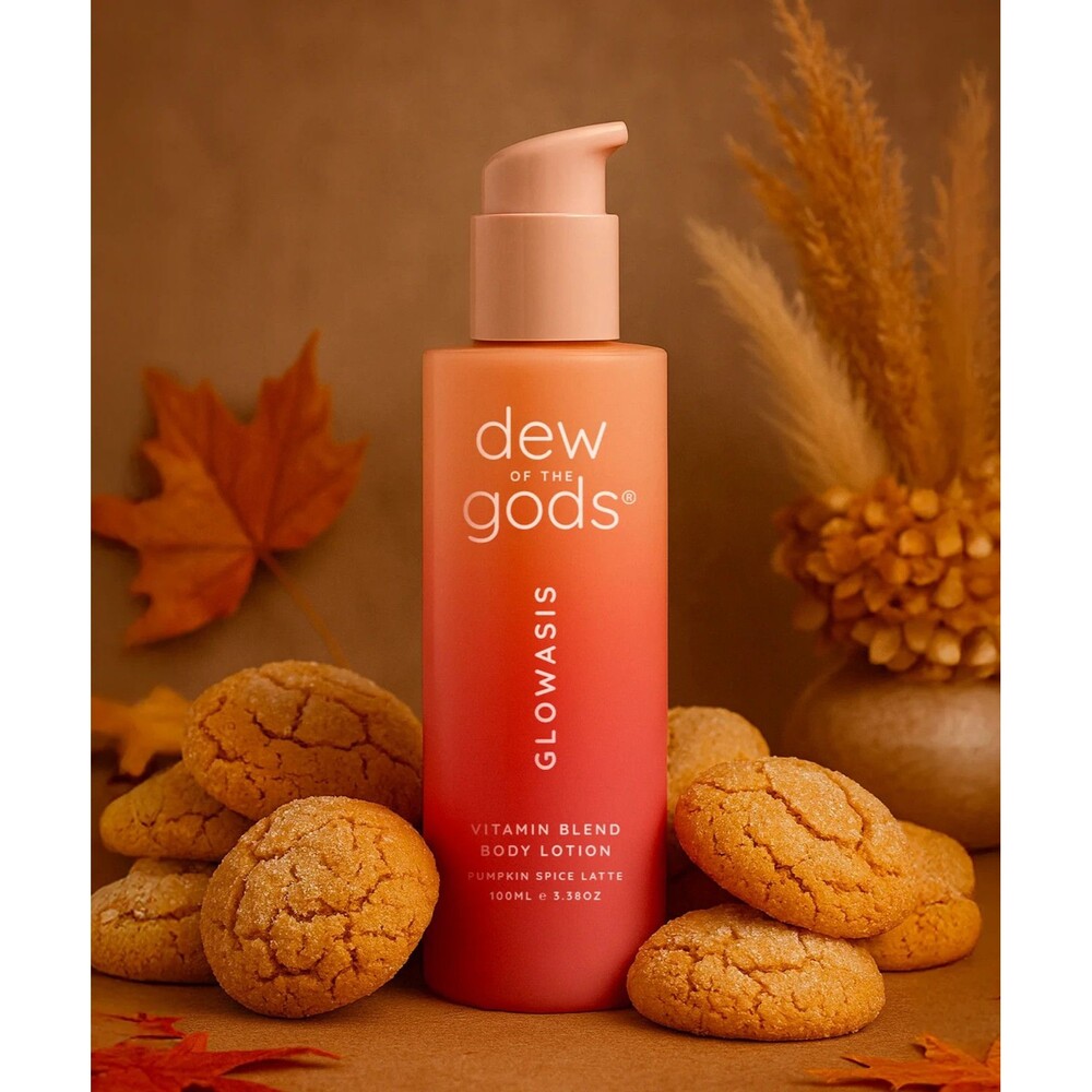 Dew of the Gods Glowasis Pumpkin Sugar Cookie Vitamin Blend Body Lotion 3.38oz.